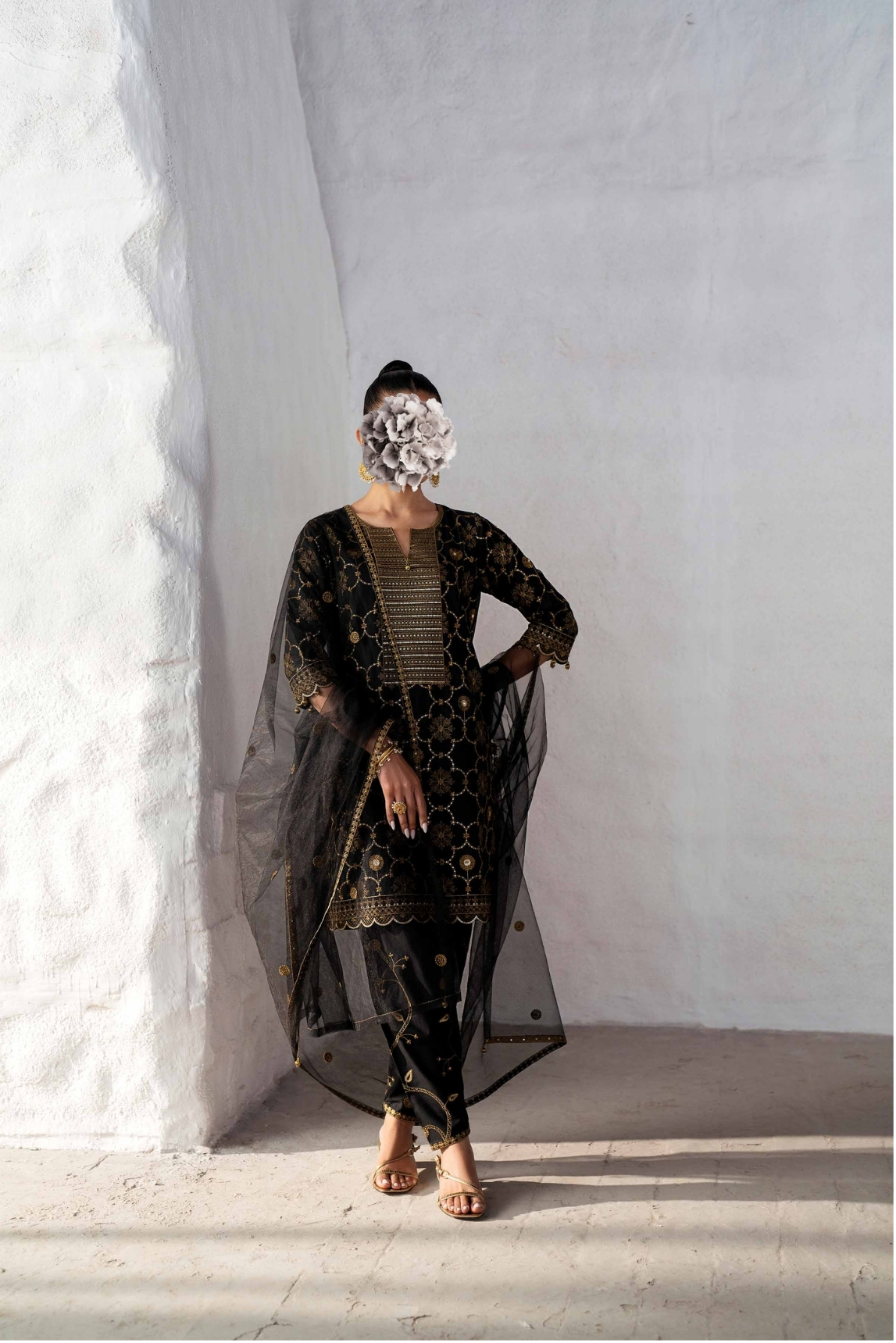 3 Piece - Embroidered Suit - KFS25-01 view 3