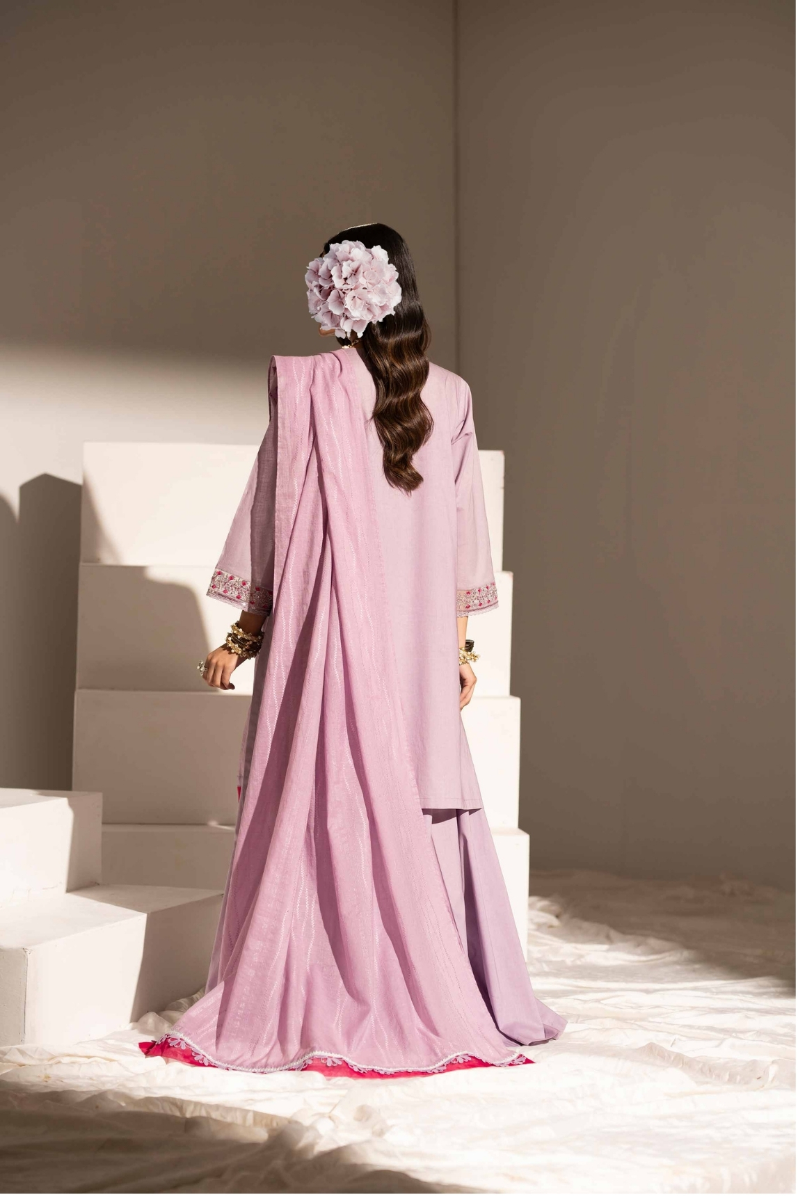 3 Piece - Embroidered Suit - PE25-125 view 3