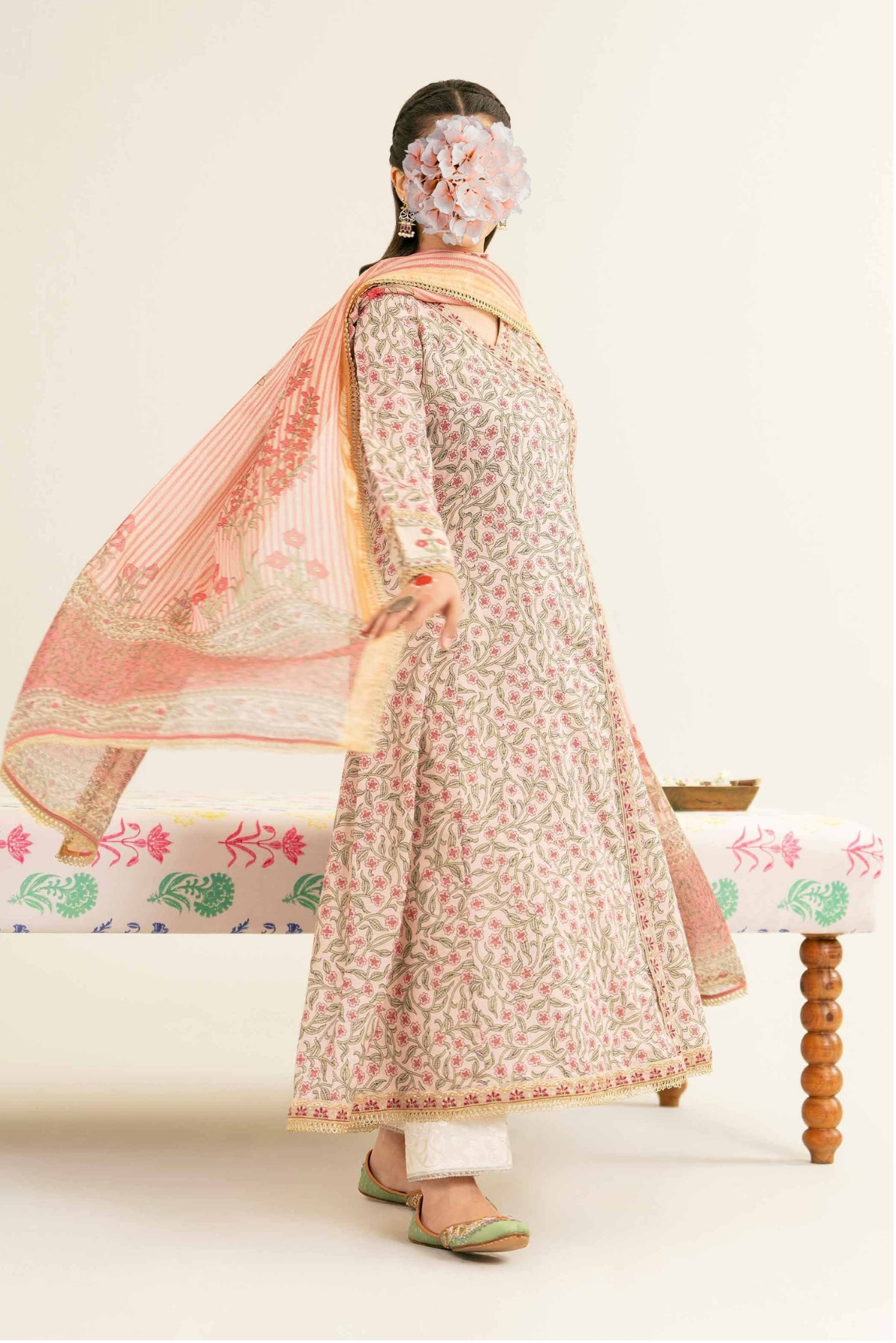 2 Piece - Printed Embroidered Suit - PE25-260 view 2