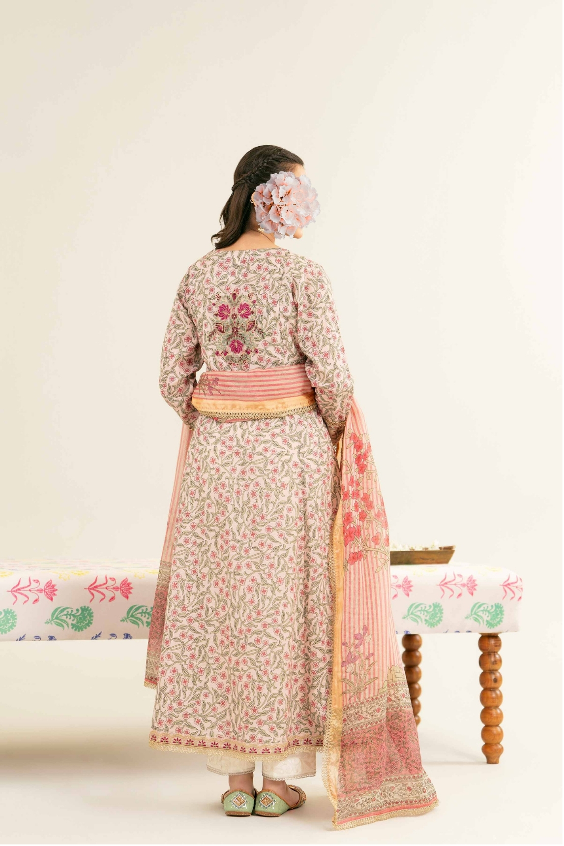 2 Piece - Printed Embroidered Suit - PE25-260 view 3