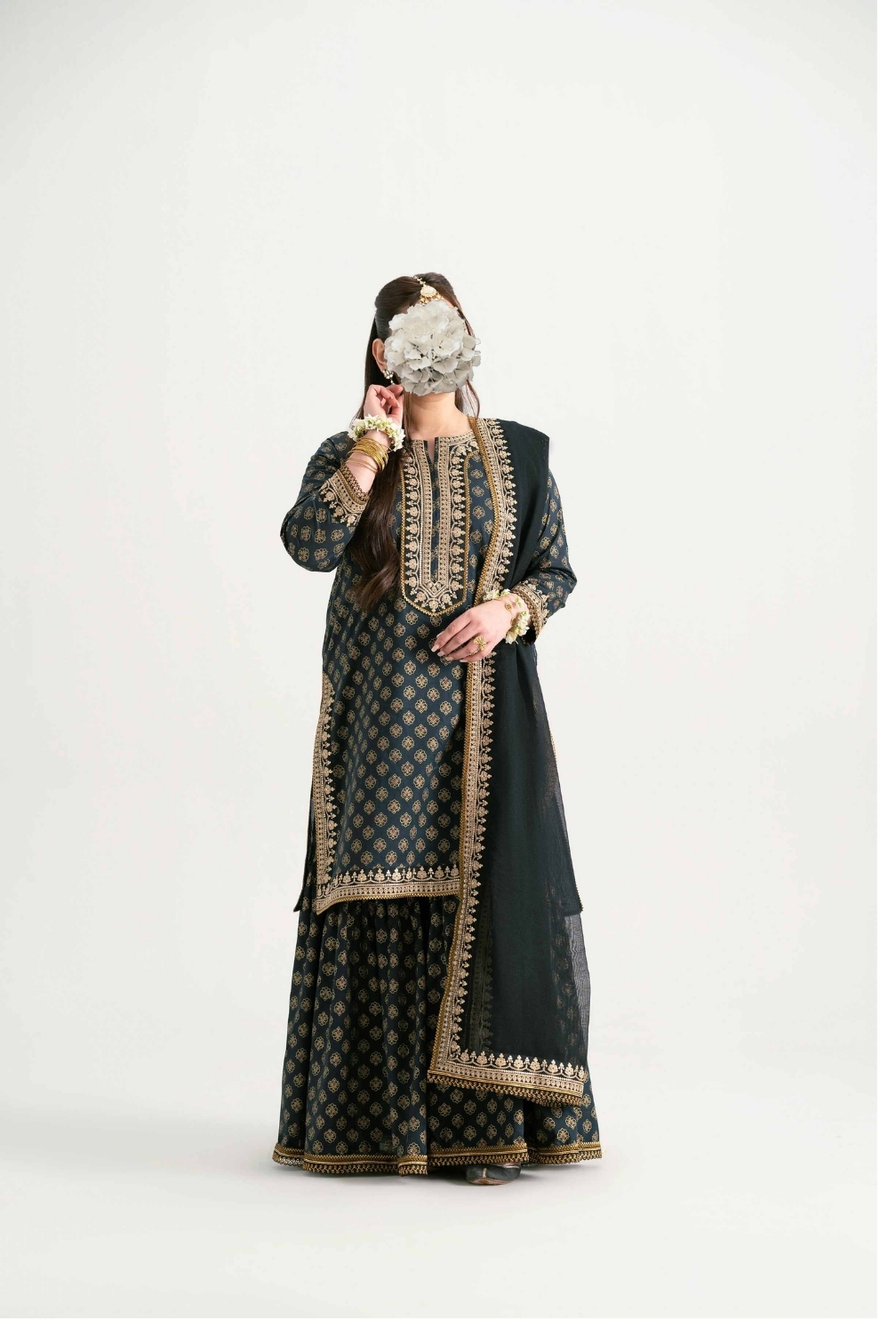 3 Piece - Embroidered Suit - PMD25-07 M view 3