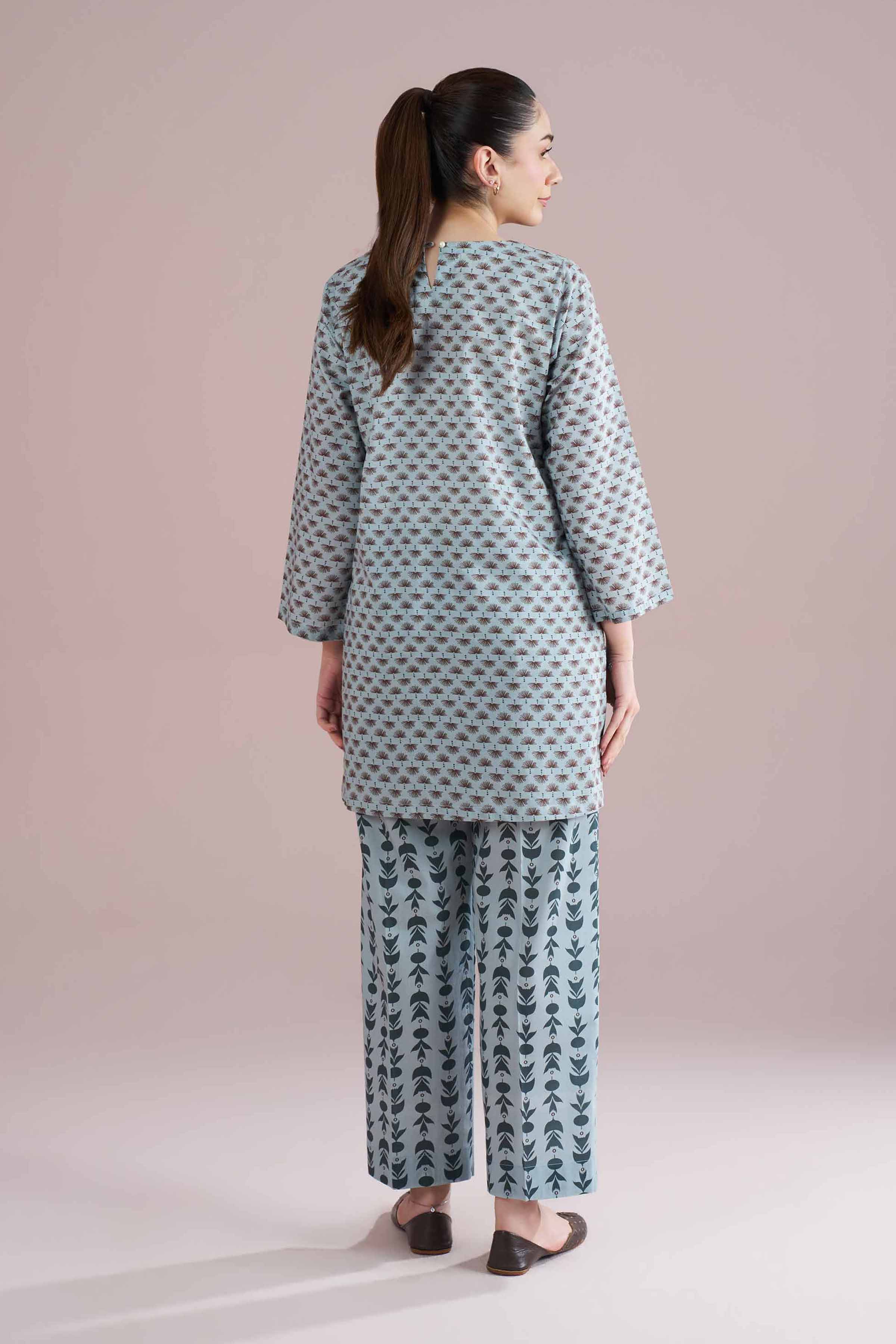 2 Piece - Printed Embroidered Suit - PE26-202 view 3