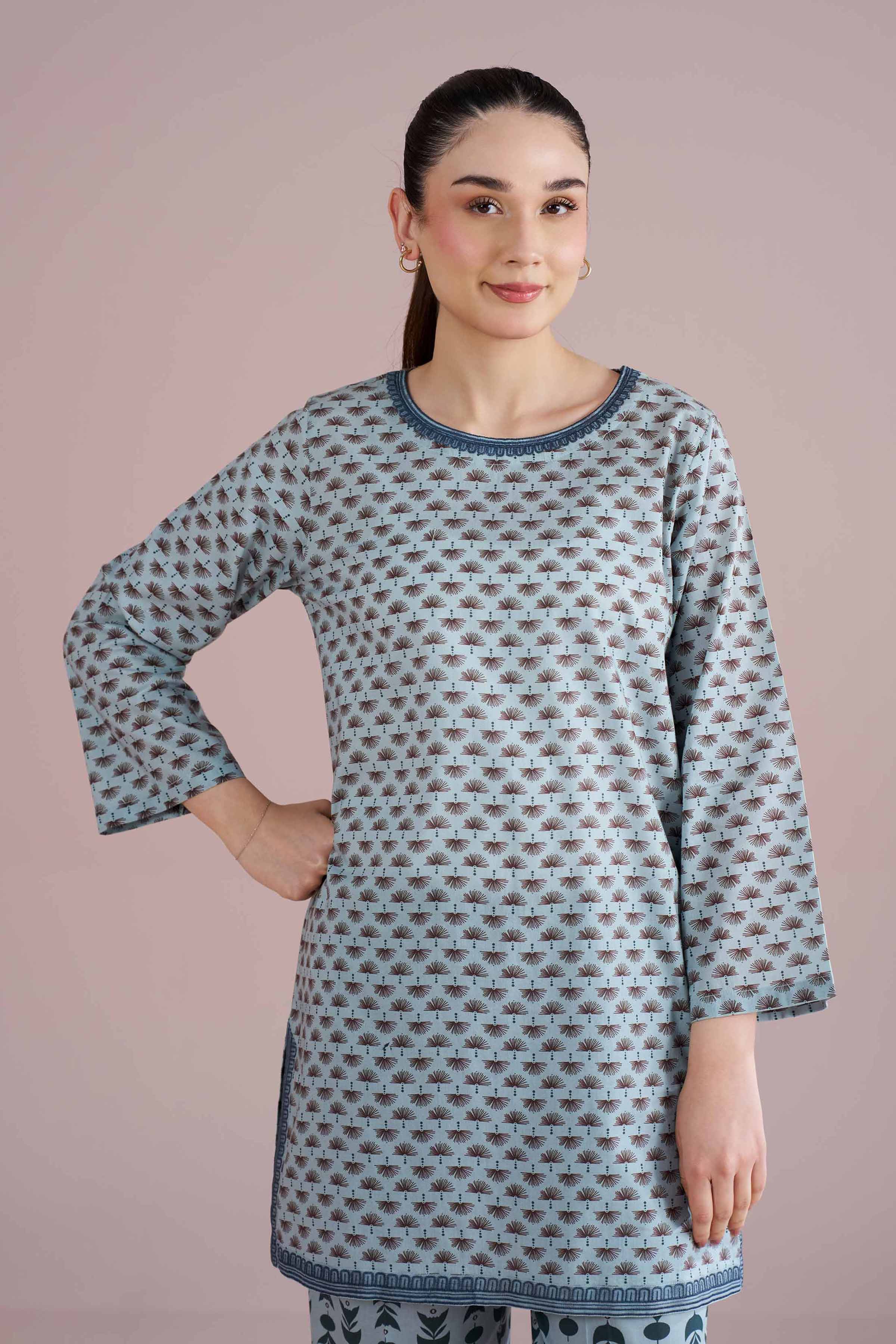 2 Piece - Printed Embroidered Suit - PE26-202 view 6