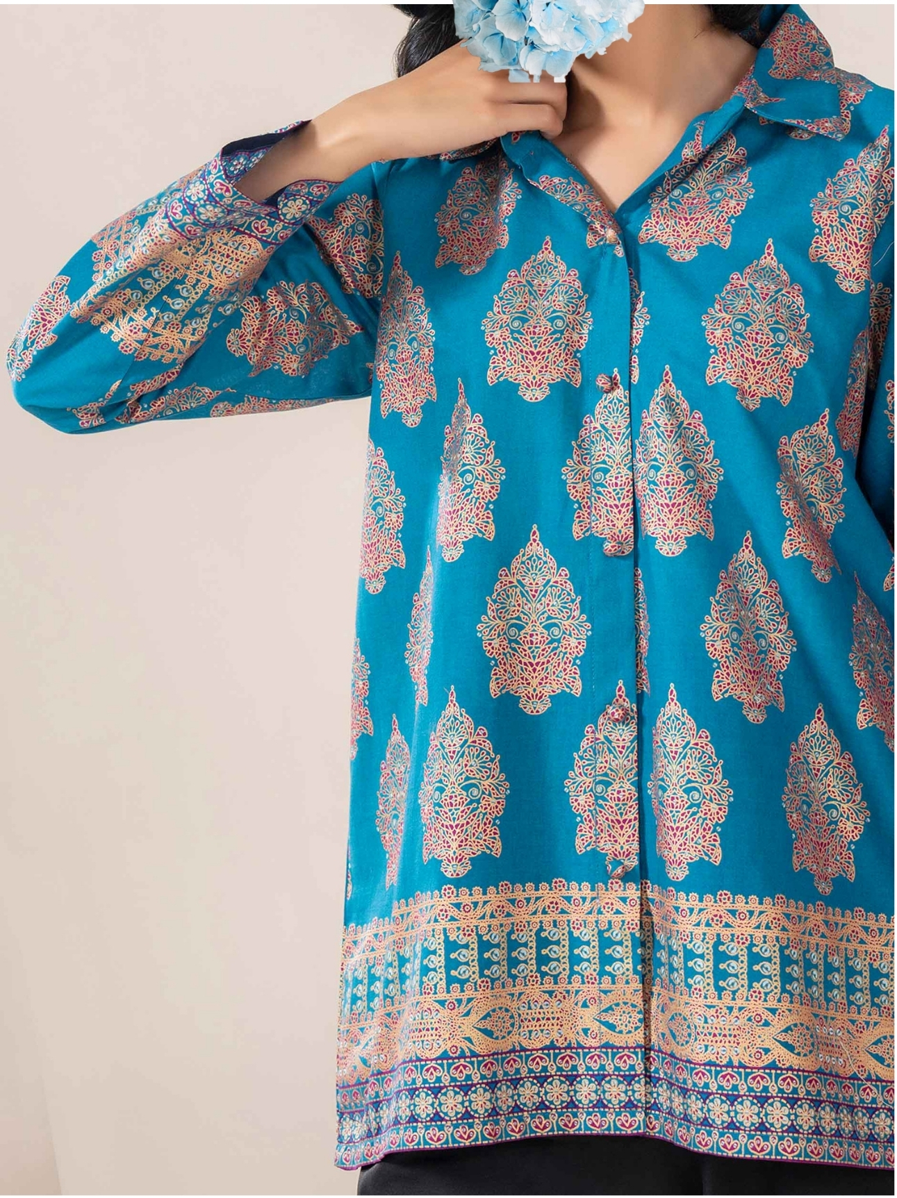 Lawn Kurti-Printed (Pret) view 8