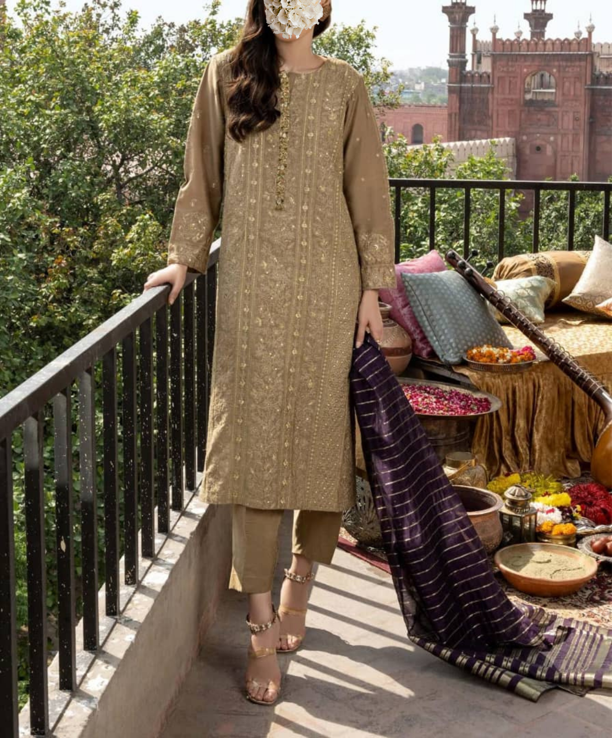 Embroidered Set