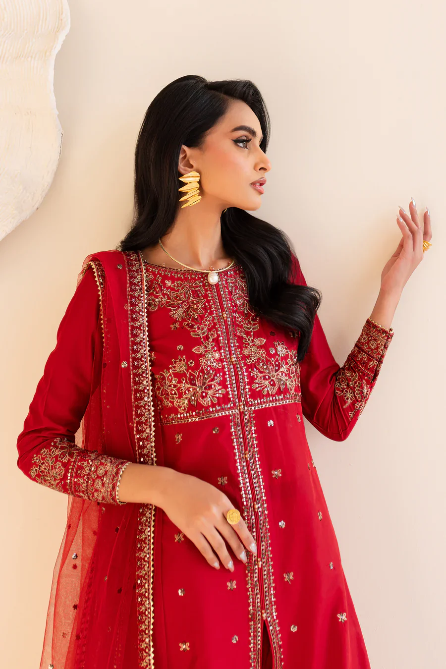 Shanaya - 3 PC Embroidered Dress view 2