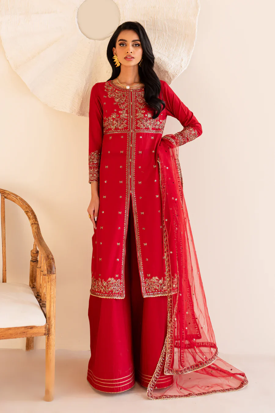 Shanaya - 3 PC Embroidered Dress view 5