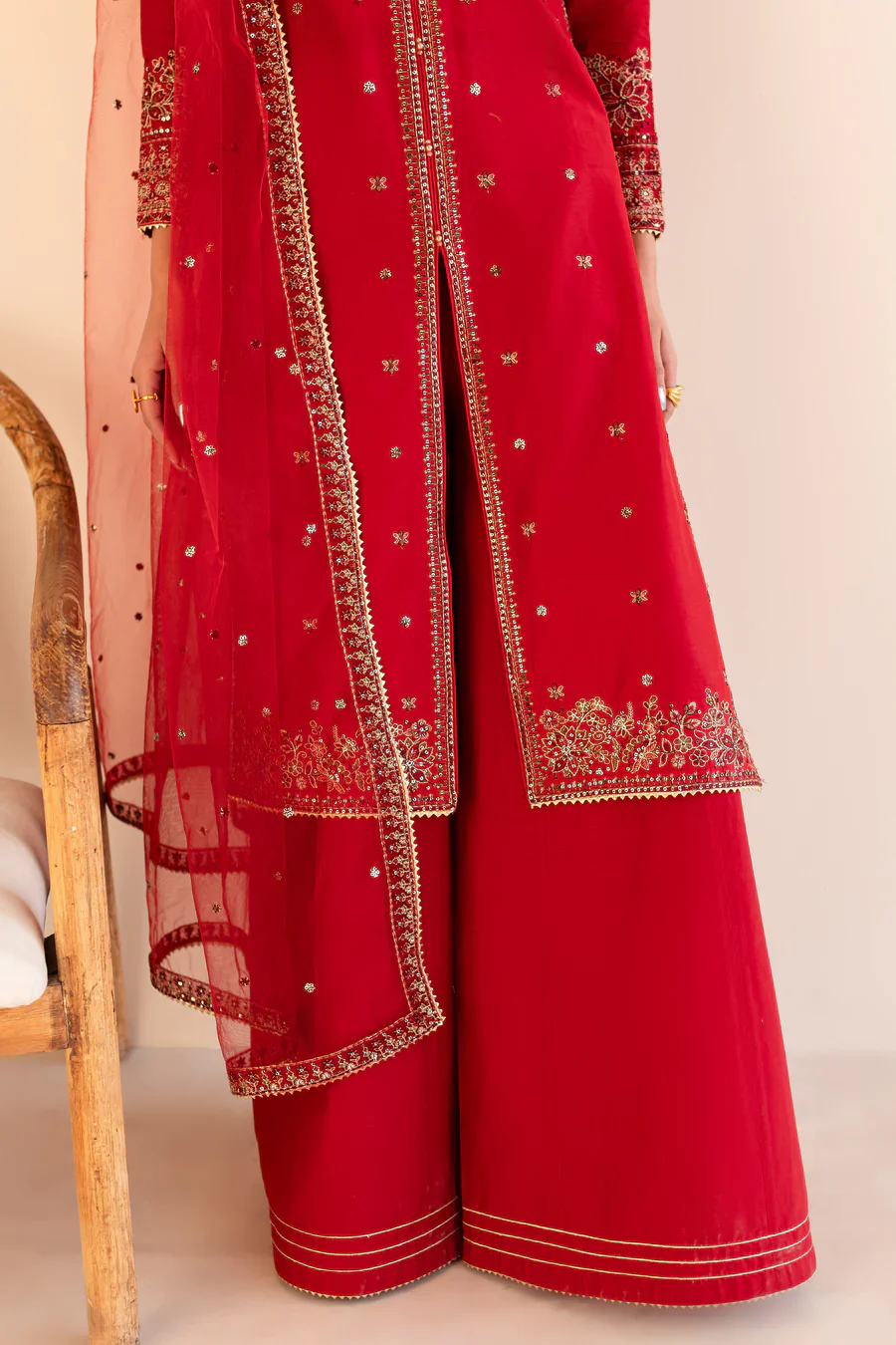 Shanaya - 3 PC Embroidered Dress view 6