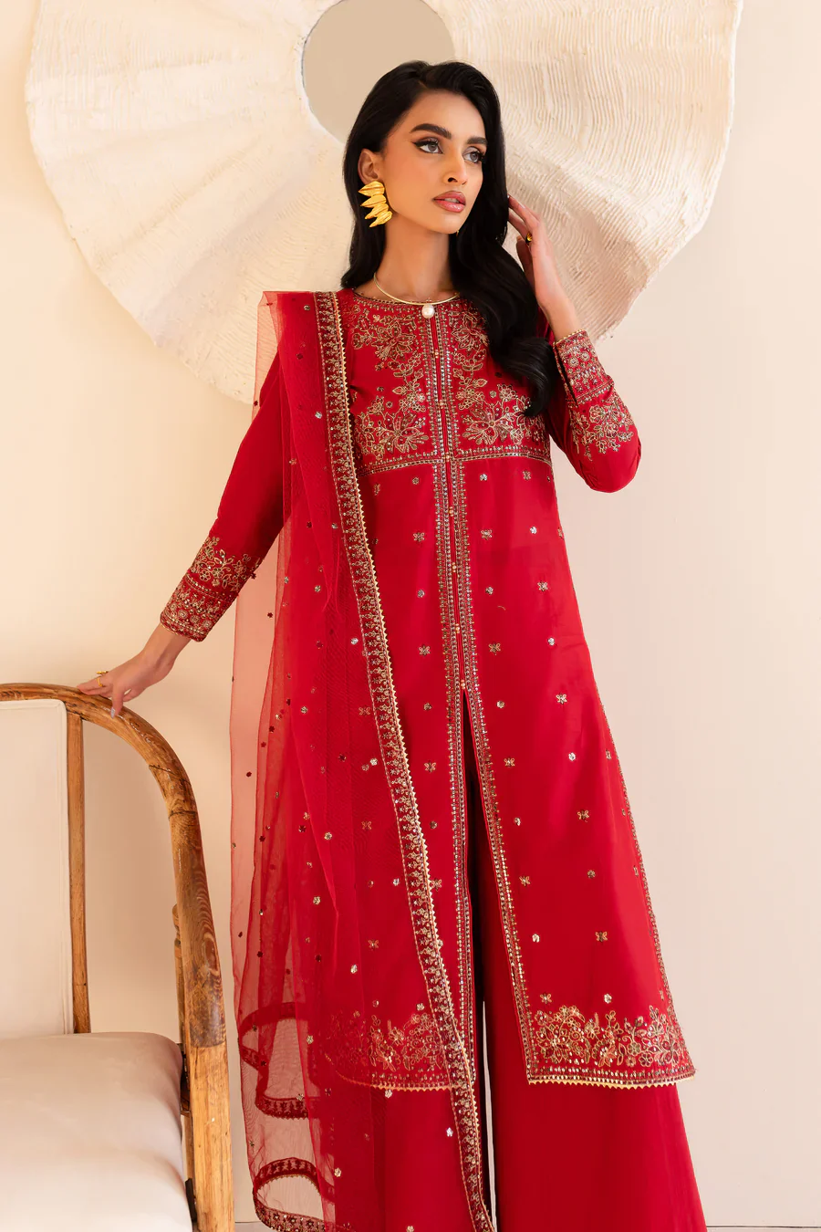 Shanaya - 3 PC Embroidered Dress view 8