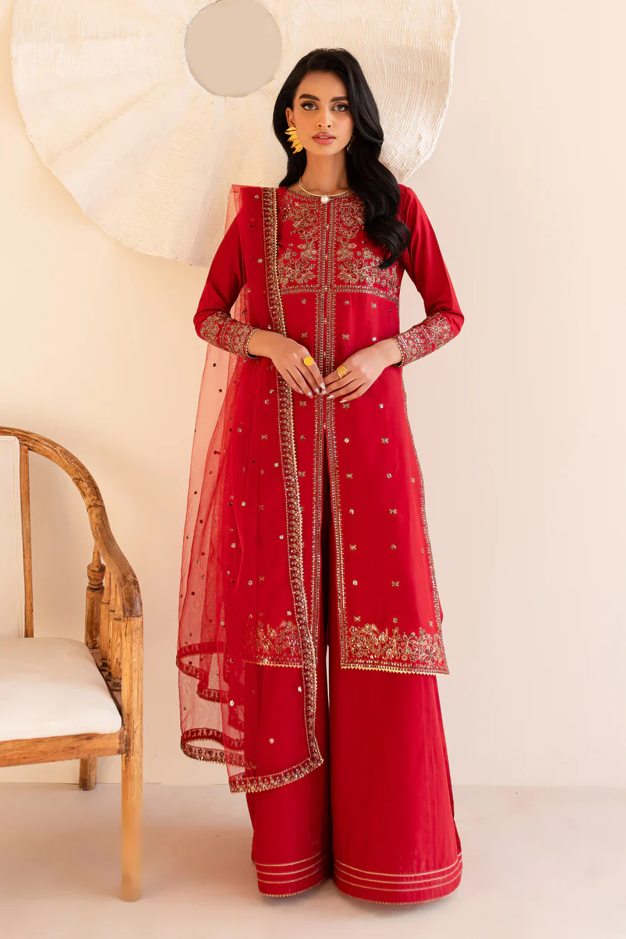 Shanaya - 3 PC Embroidered Dress view 9