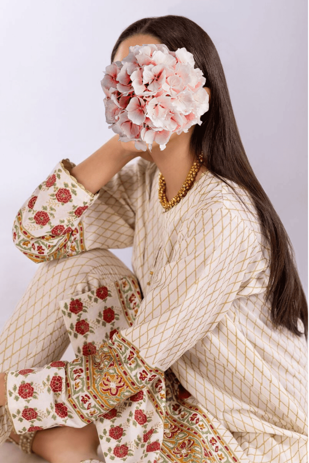 Printed | Handwoven Cotton | Kurta view 2