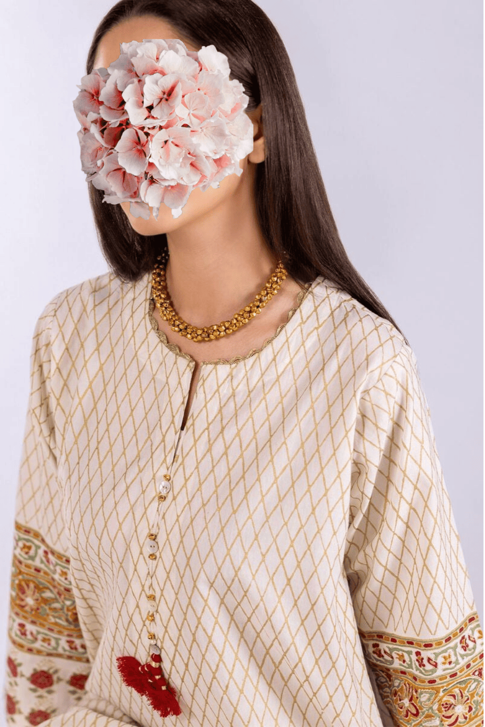 Printed | Handwoven Cotton | Kurta view 3