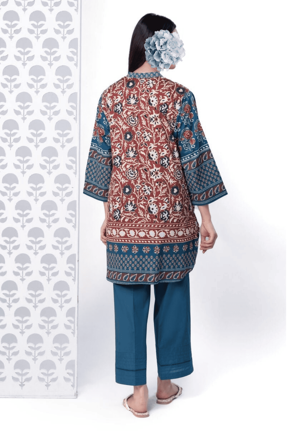 Printed | Cambric | Kurta view 4