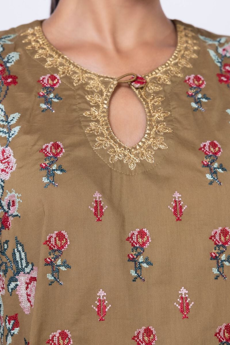 Embroidered | Cambric | Kurta view 3