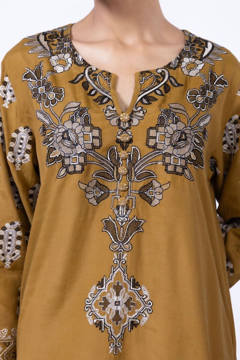 Embroidered | Thai Silk | Kurta view 2