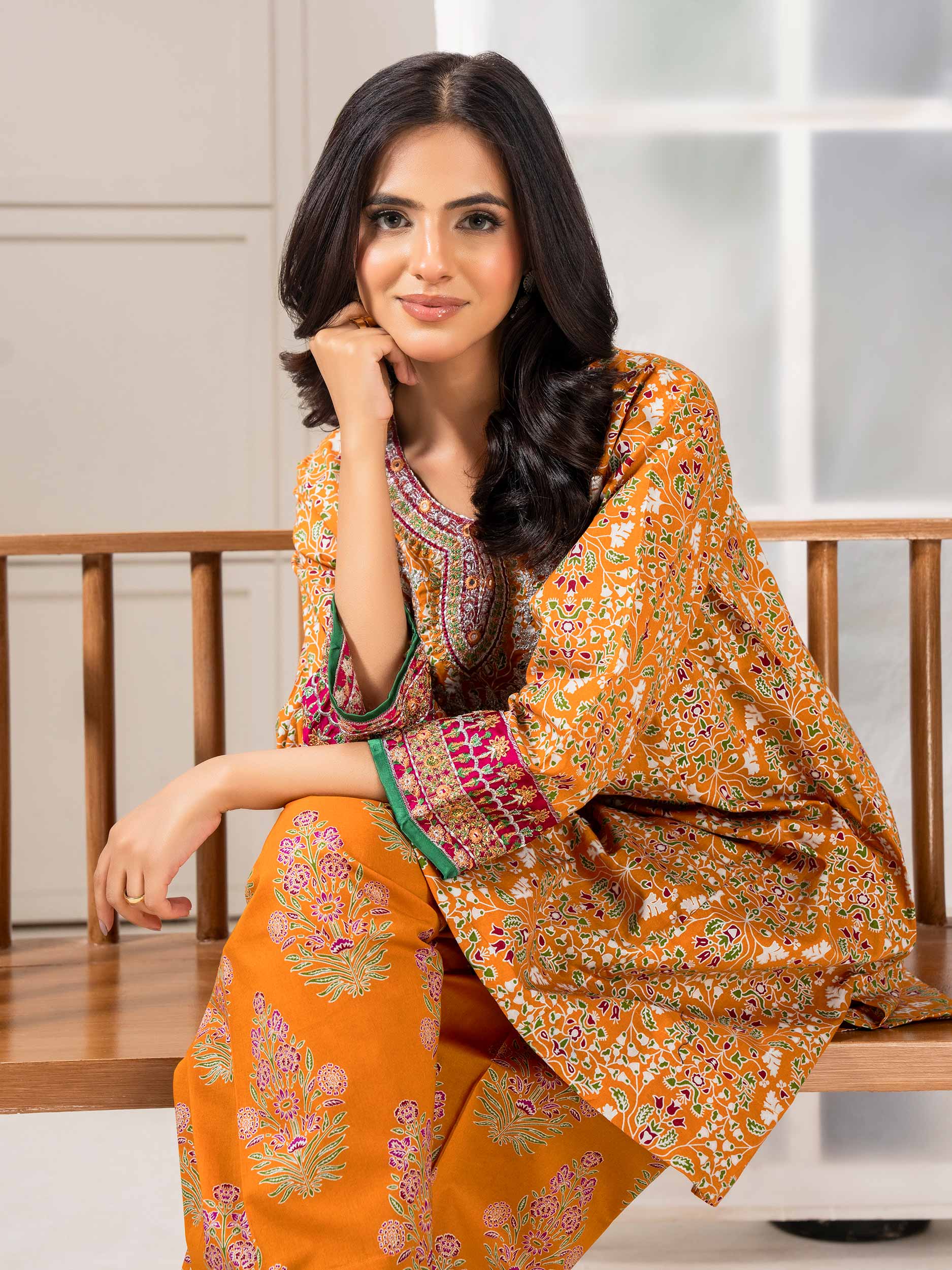 2 Piece Lawn Suit-Embroidered (Pret)