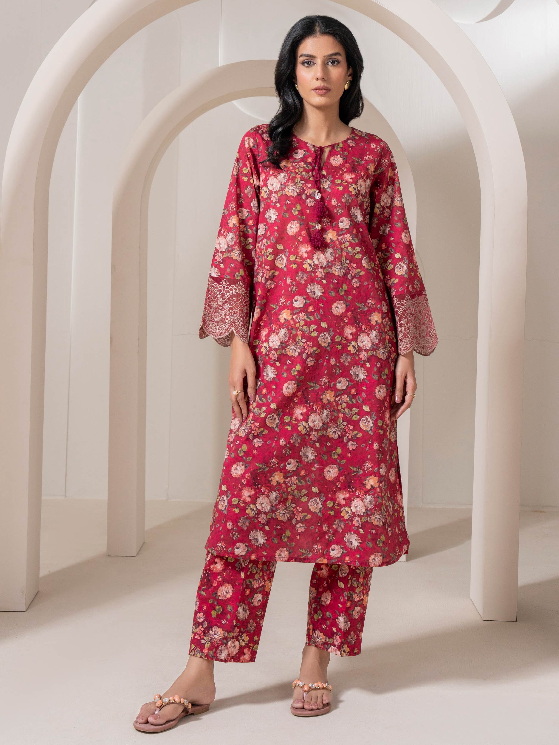 2 Piece Lawn Suit Embroidered (Pret)