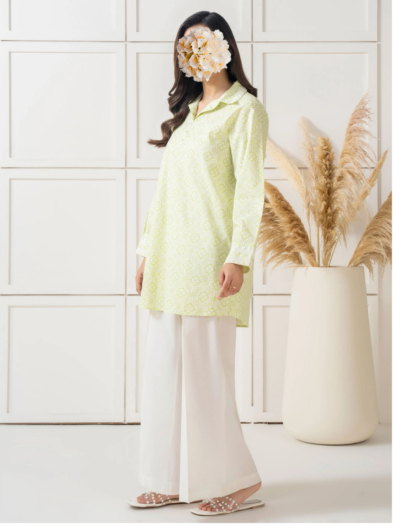 Cambric Kurti-Printed (Pret) view 2
