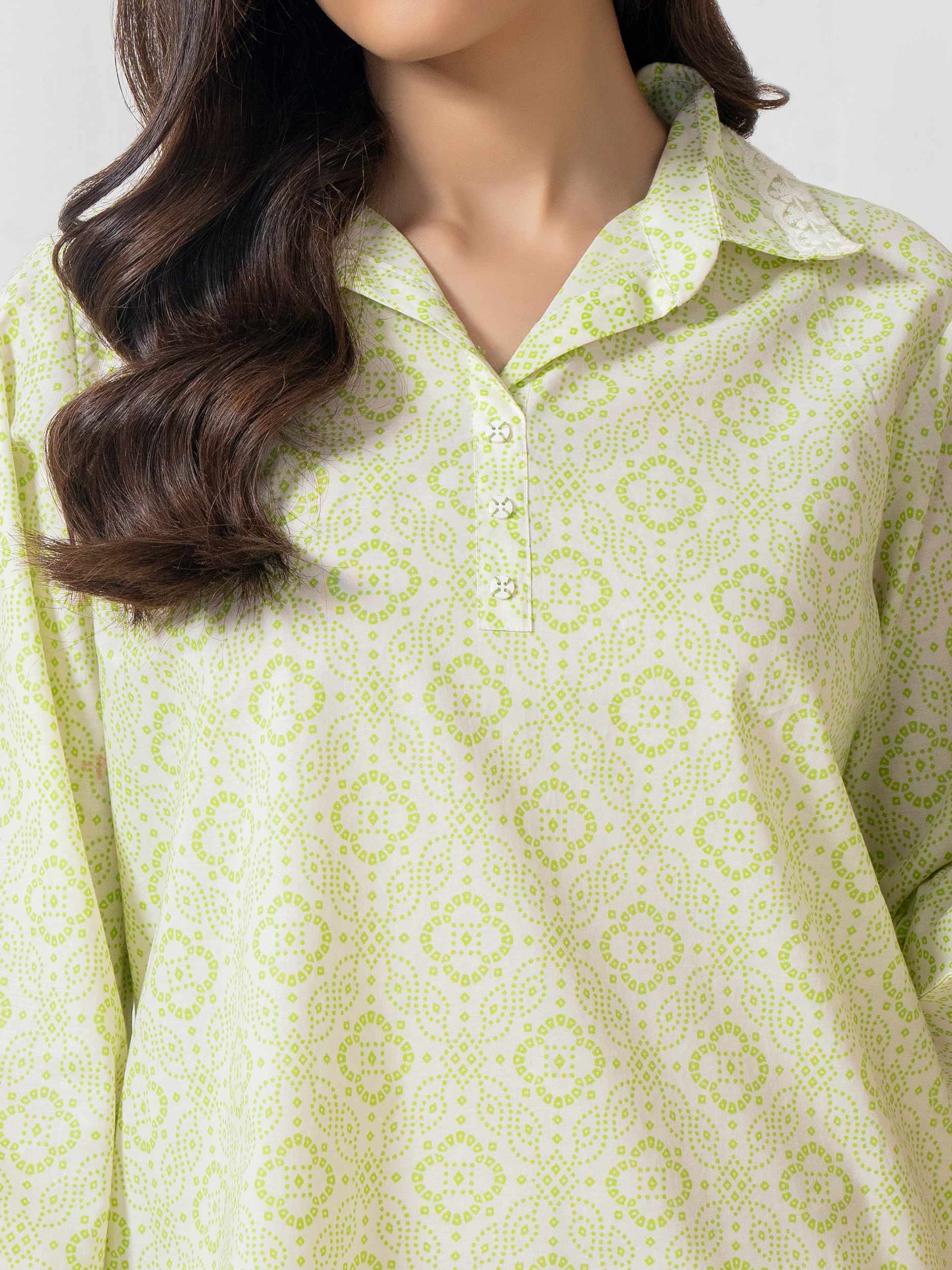 Cambric Kurti-Printed (Pret) view 3