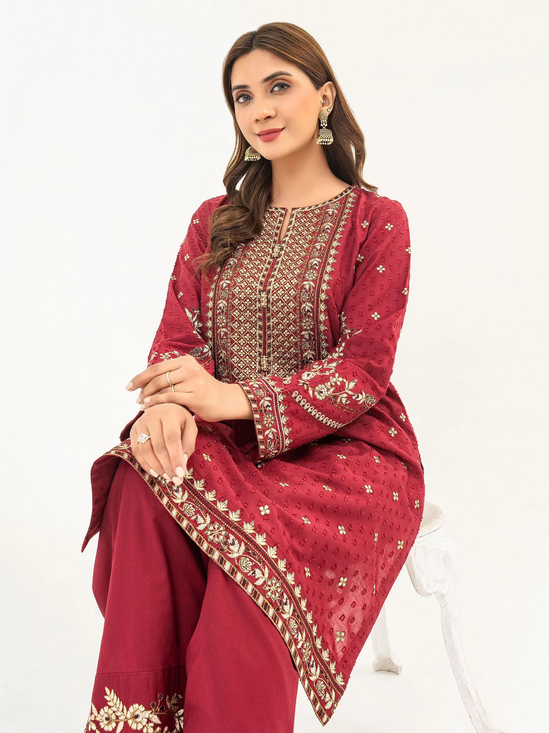 2 Piece Lawn Suit-Embroidered (Pret) view 2