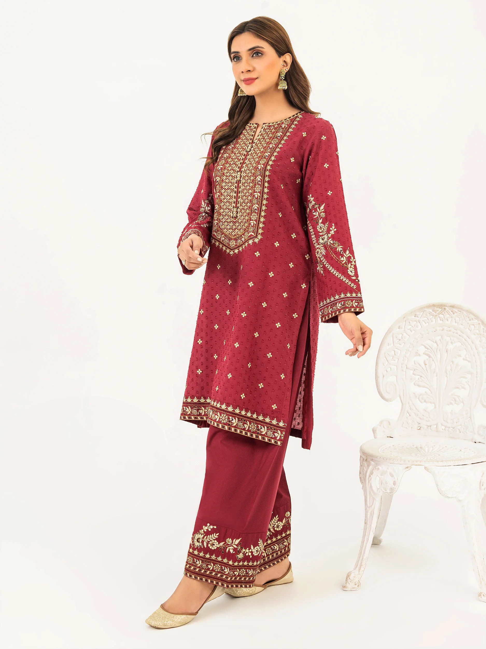2 Piece Lawn Suit-Embroidered (Pret) view 3