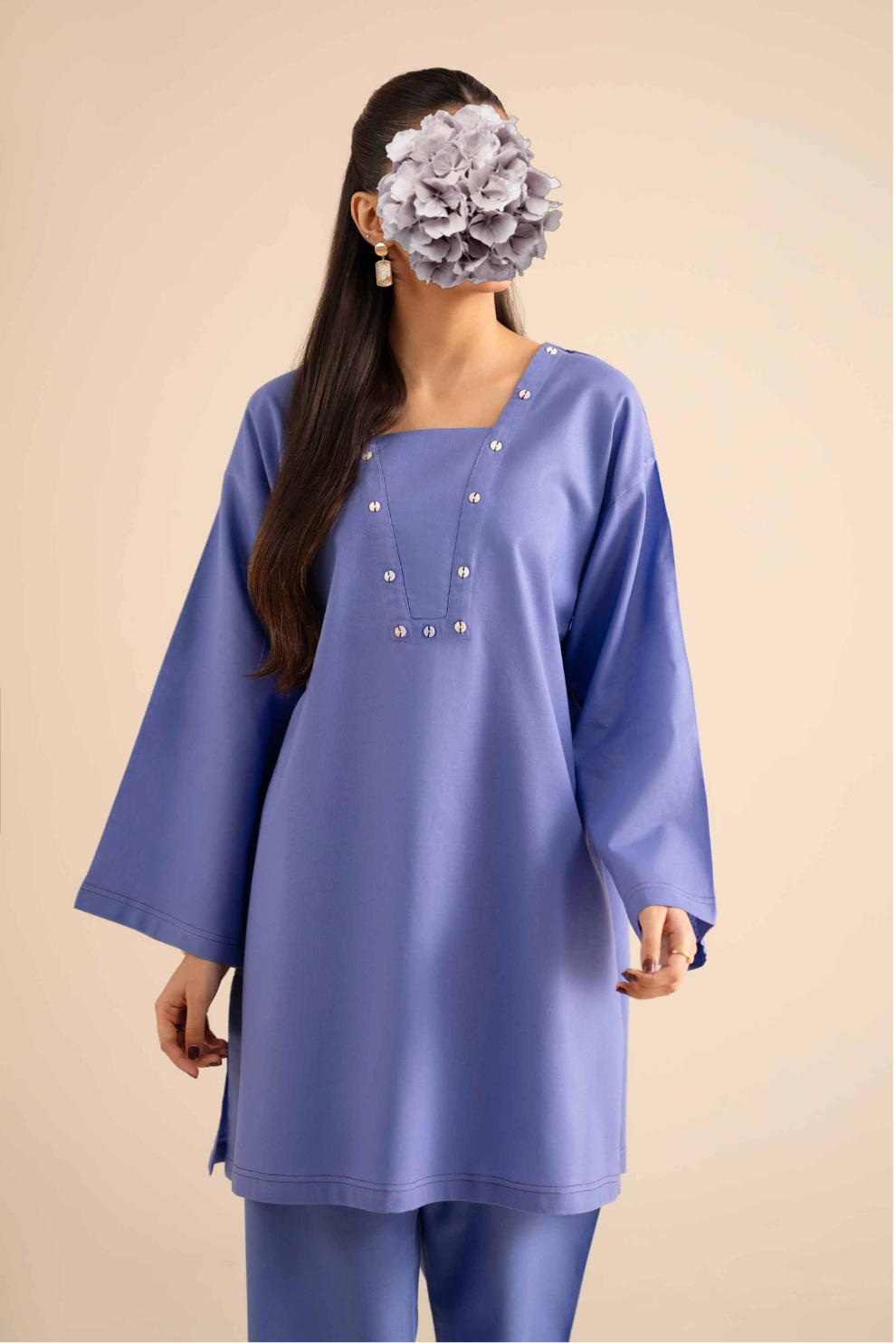 2 Piece - Embroidered Suit - PW25-237