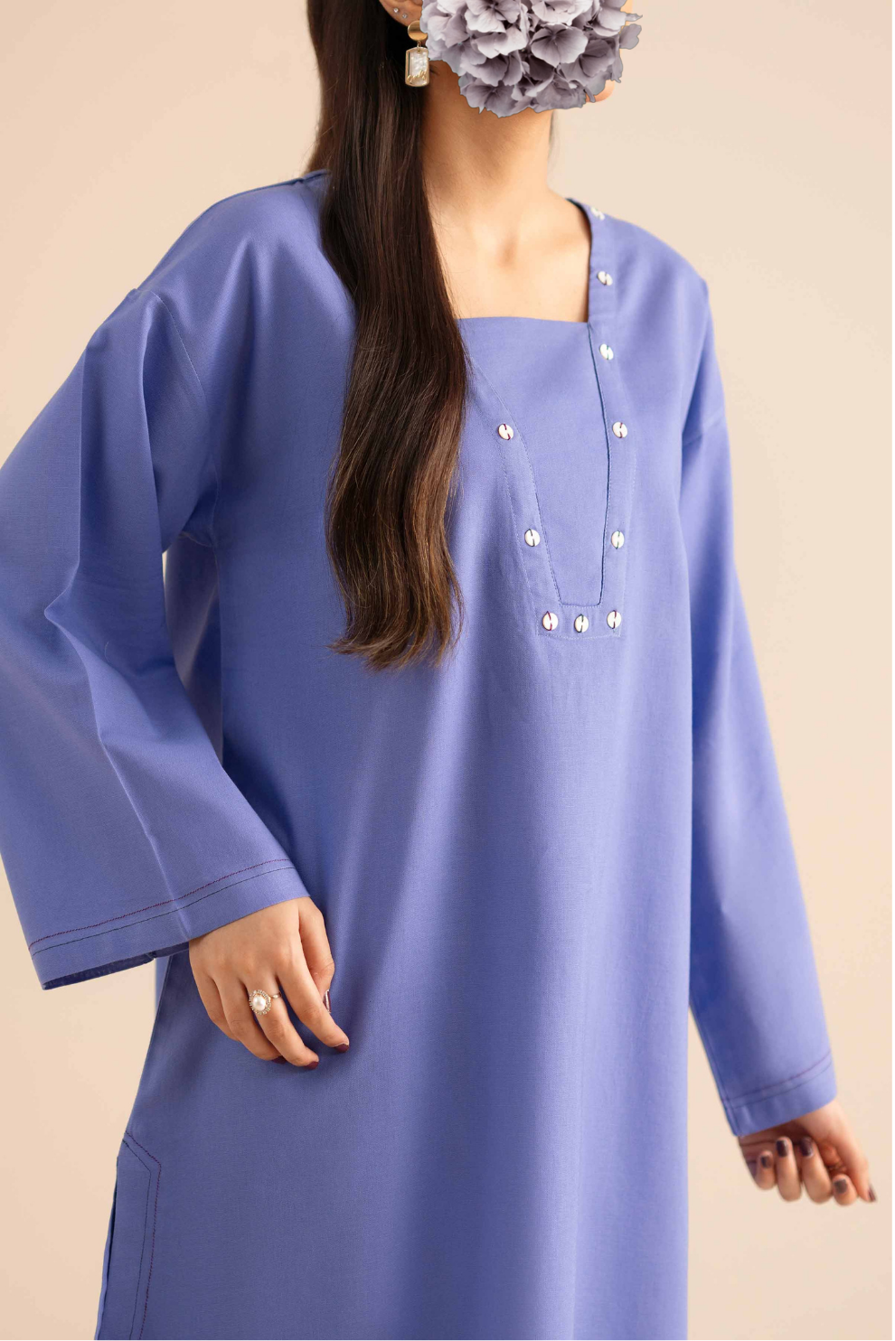 2 Piece - Embroidered Suit - PW25-237 view 5