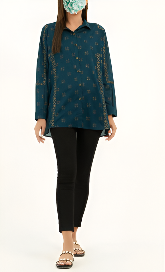 Embroidered Lace Kurta