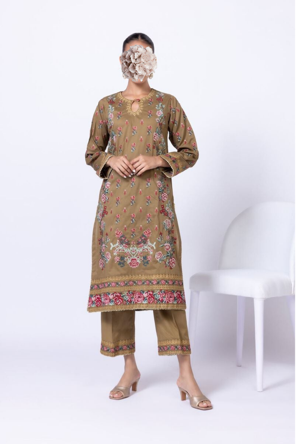 Embroidered | Cambric | Kurta