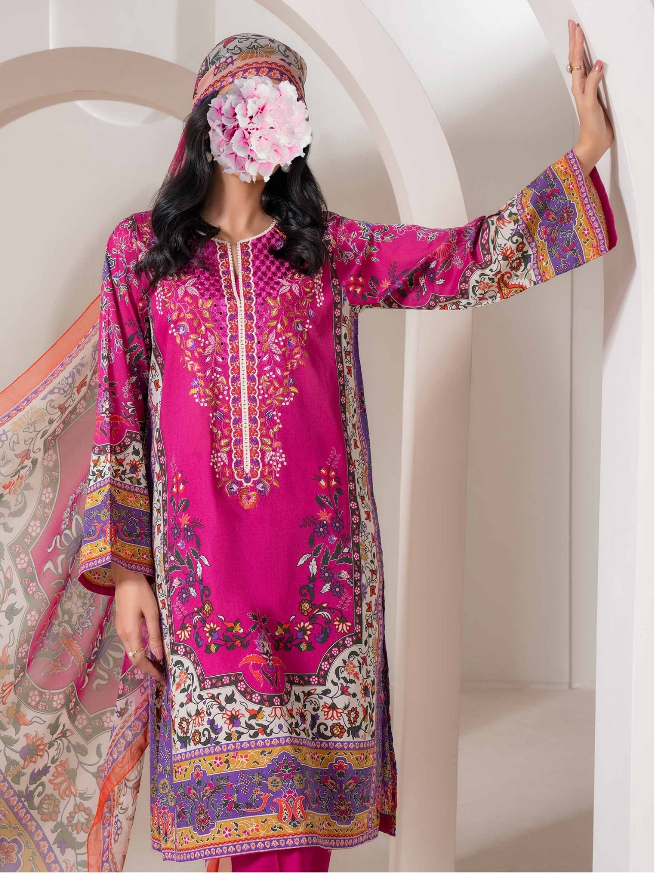 3 Piece Lawn Suit-Embroidered (Pret) view 2