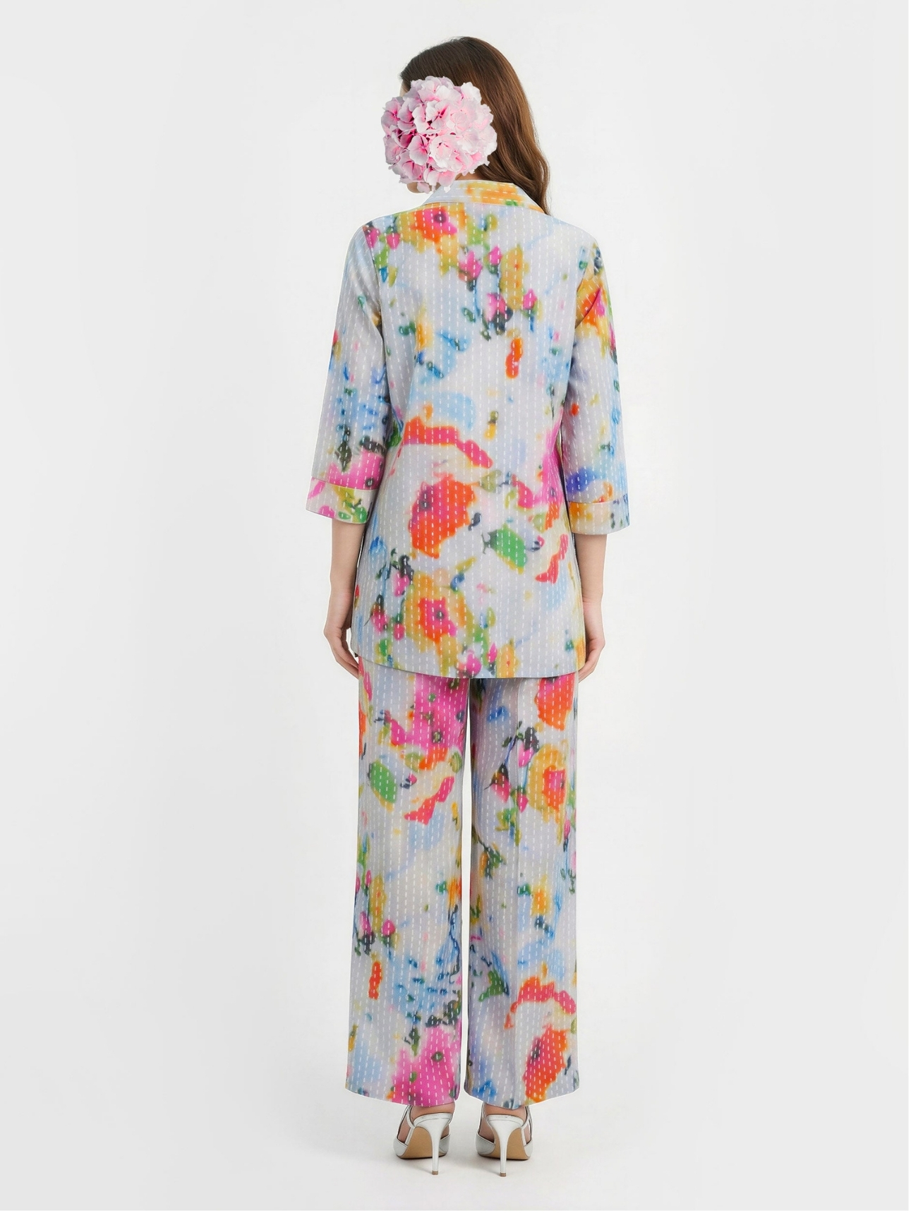 2 Piece Viscose Cotton Suit (Pret) view 2