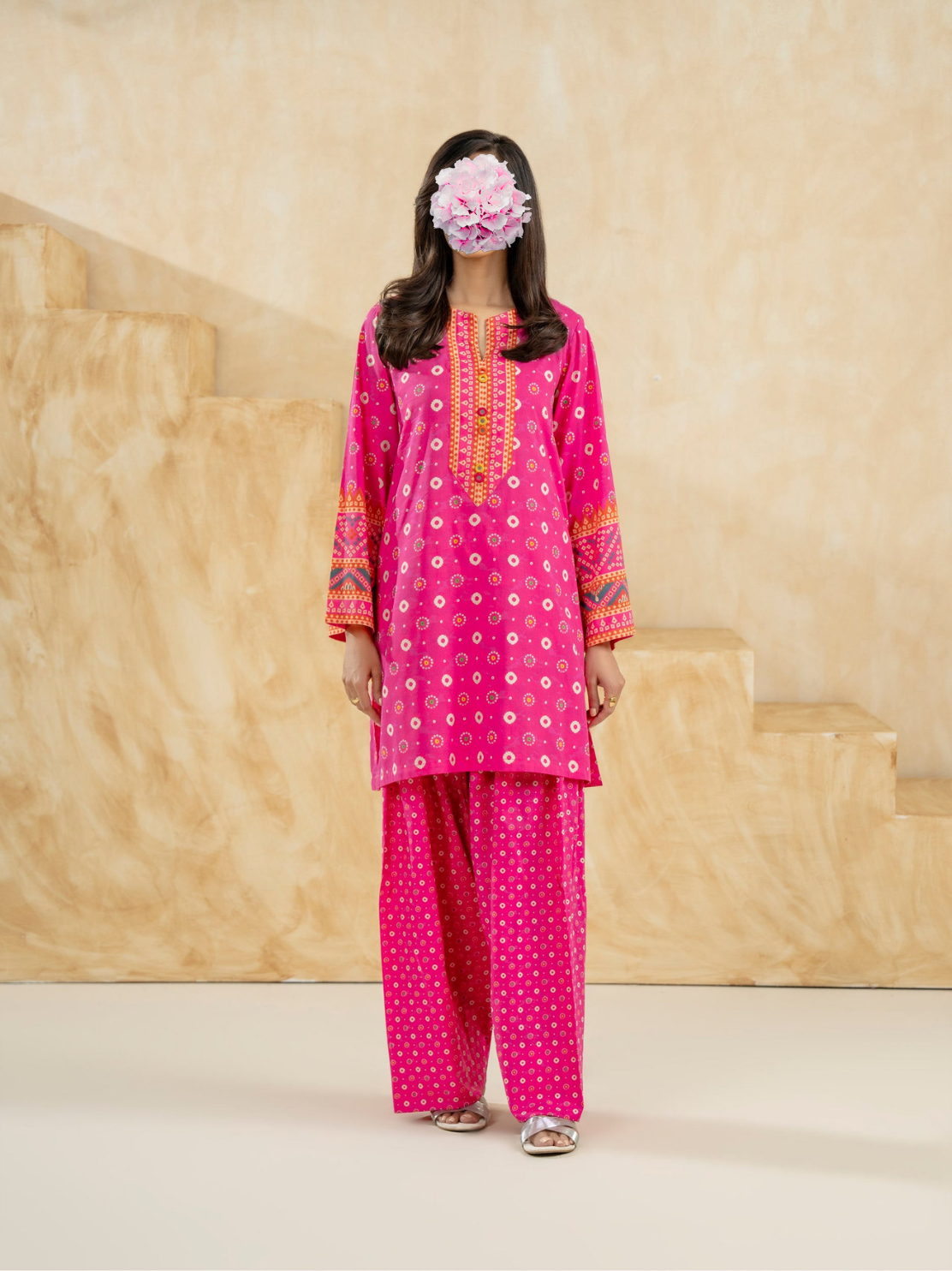 2 Piece Cotton Suit-Printed (Pret)