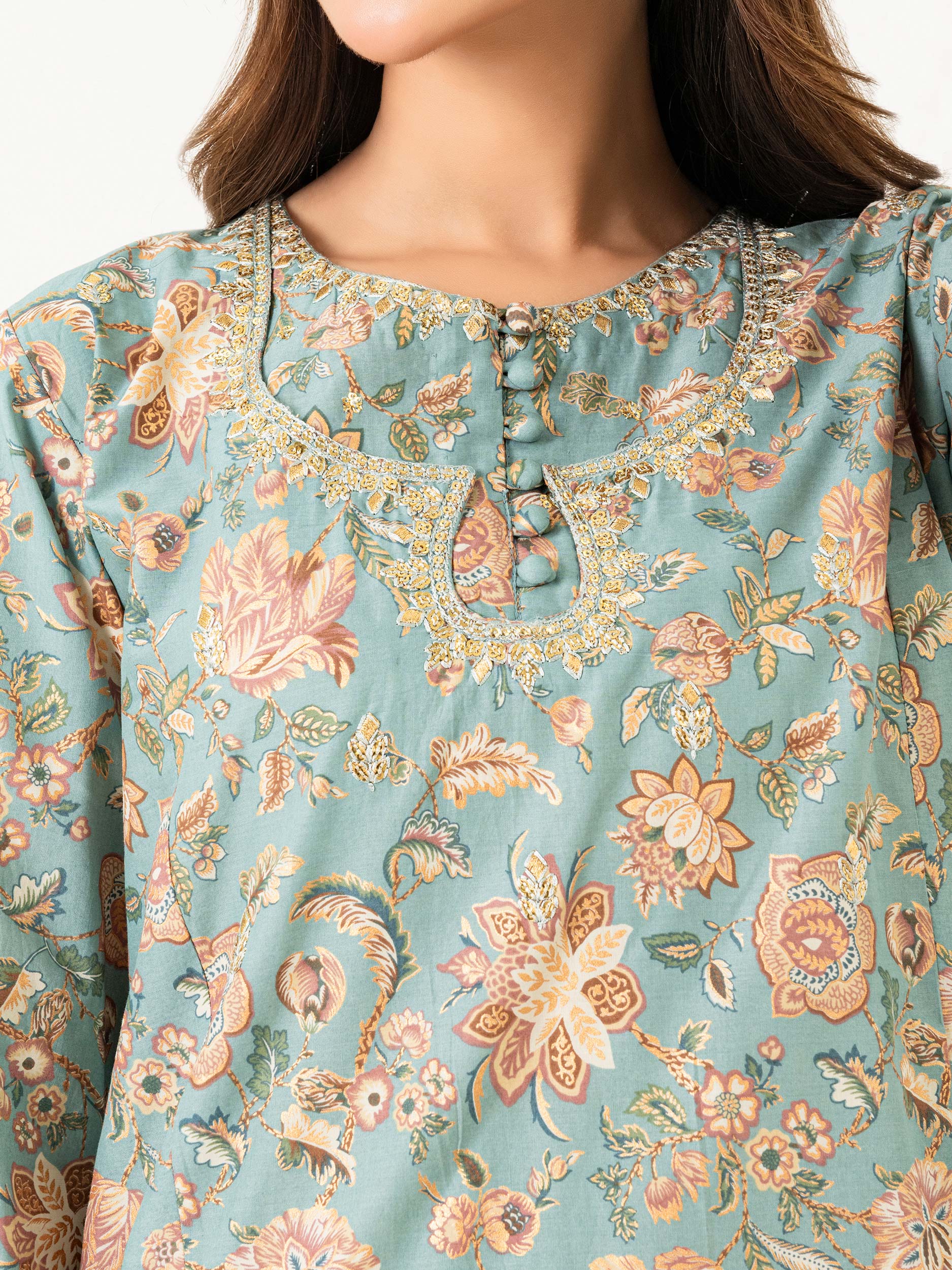 2 Piece Lawn Suit-Embroidered(Pret) view 6