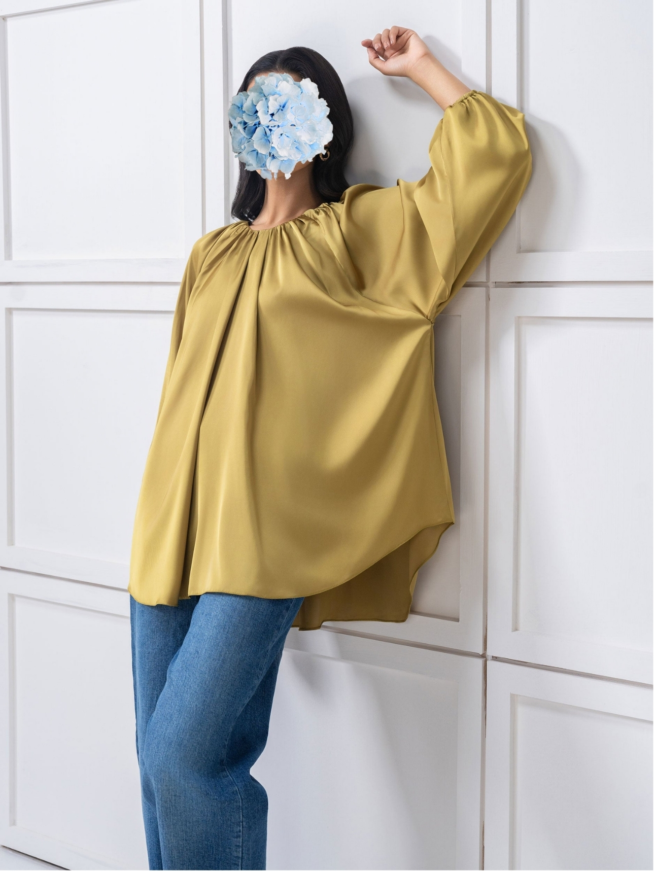 Dyed Silk Top