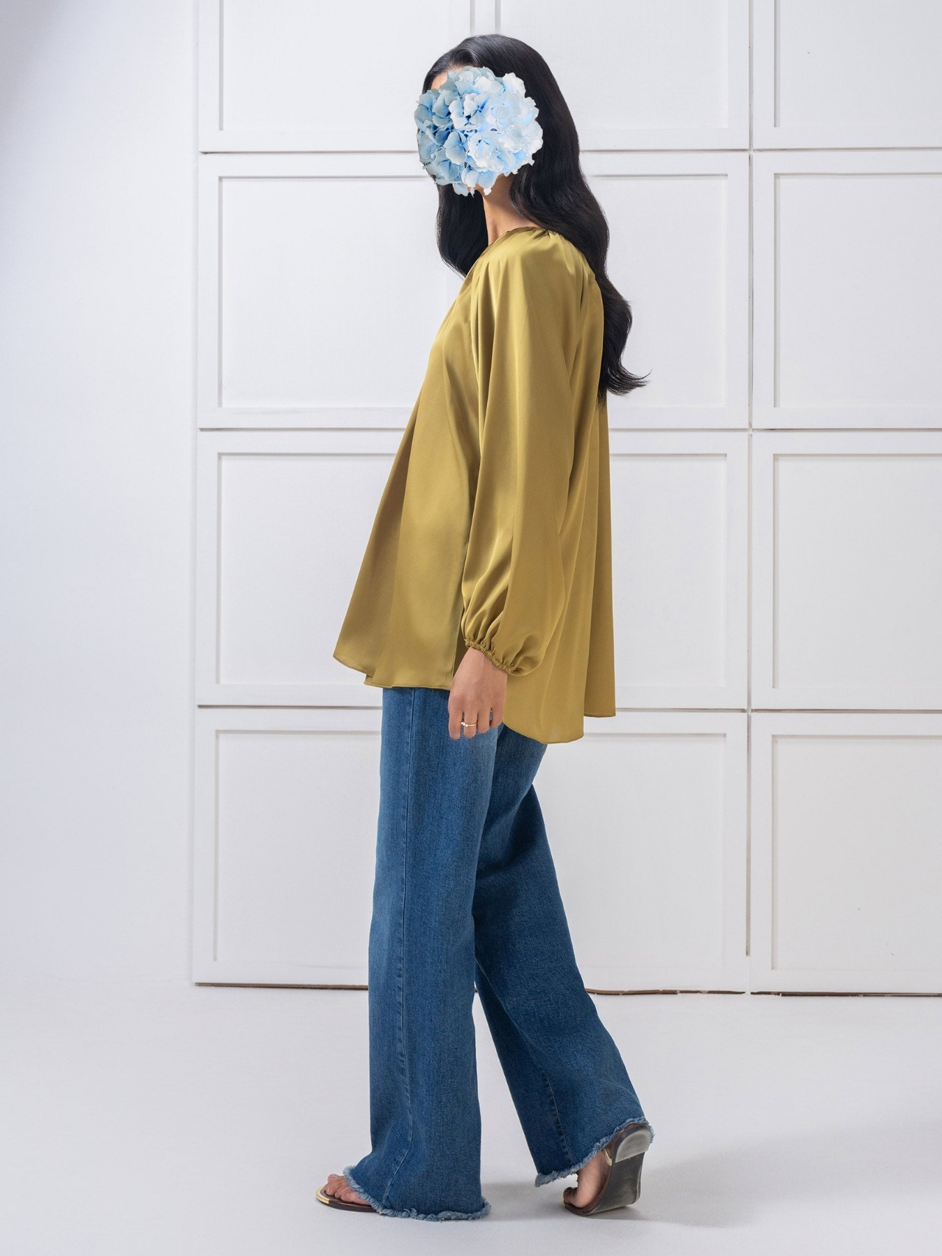 Dyed Silk Top view 4